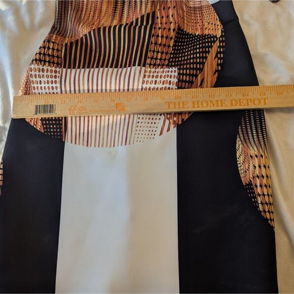 RARE Clover Canyon 2014 Archive Architectural Print Scuba Sheath Dress - S - Picture 11 of 11